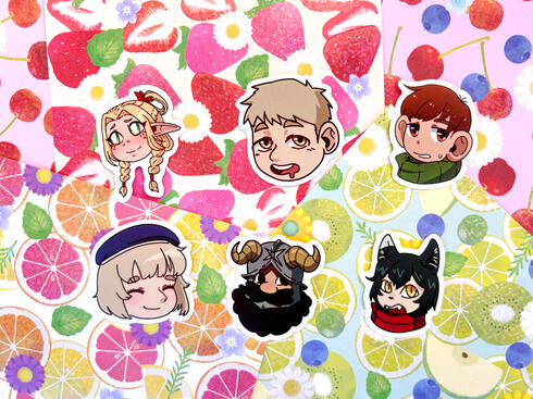 dungeon meshi stickers