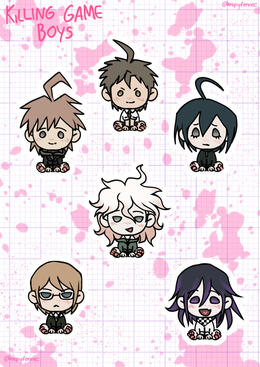 danganronpa sticker sheet
